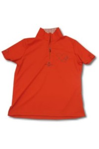 P104 polo運動衫訂造 半胸拉鏈 polo運動衫訂製 polo運動衫製造商     紅色